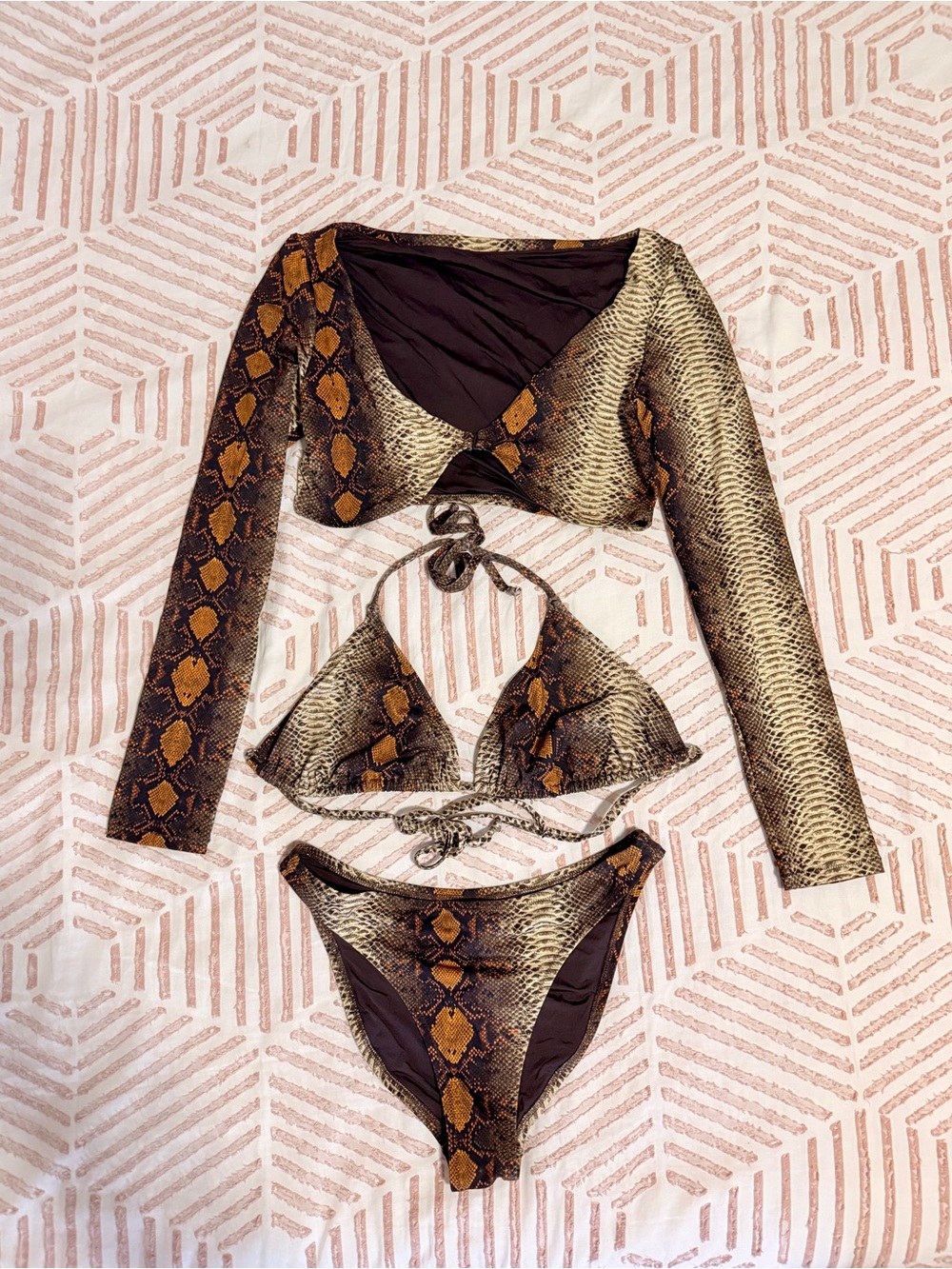SKIMS Snake Print Bikini Set